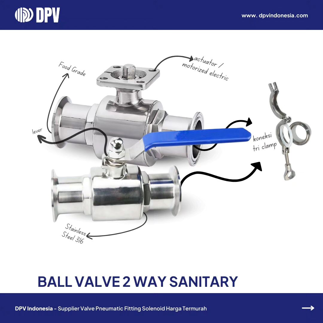Distributor Valve Sanitary Lengkap Murah dan Terpercaya di Indonesia